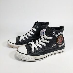 Converse x Sailor Jerry black leather high tops Death or Glory Women’s size 7
